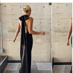 Show Me Your MuMu Black Backless Dress